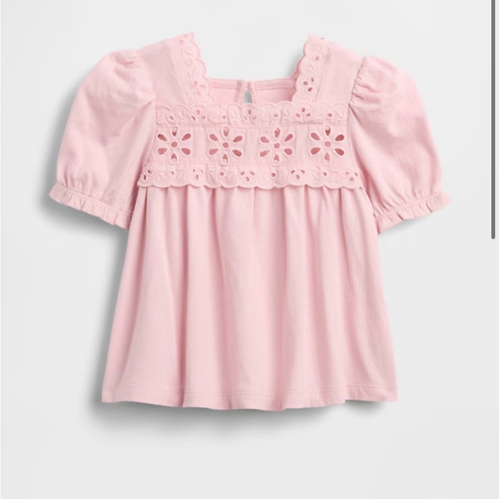 Baby GAP Pink Eyelet toddler girl 2T top